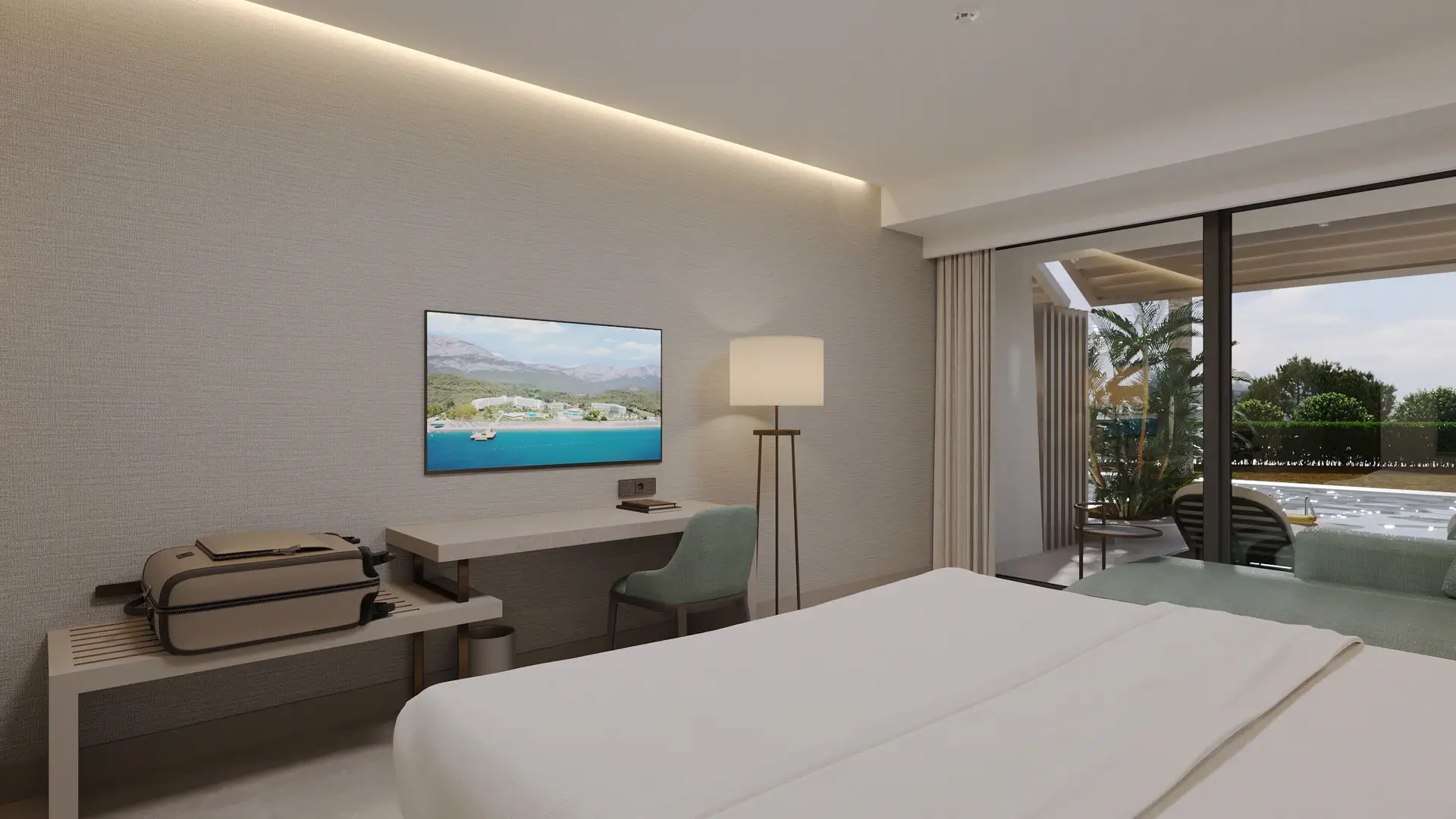 main building deluxe swim up room (garden view)